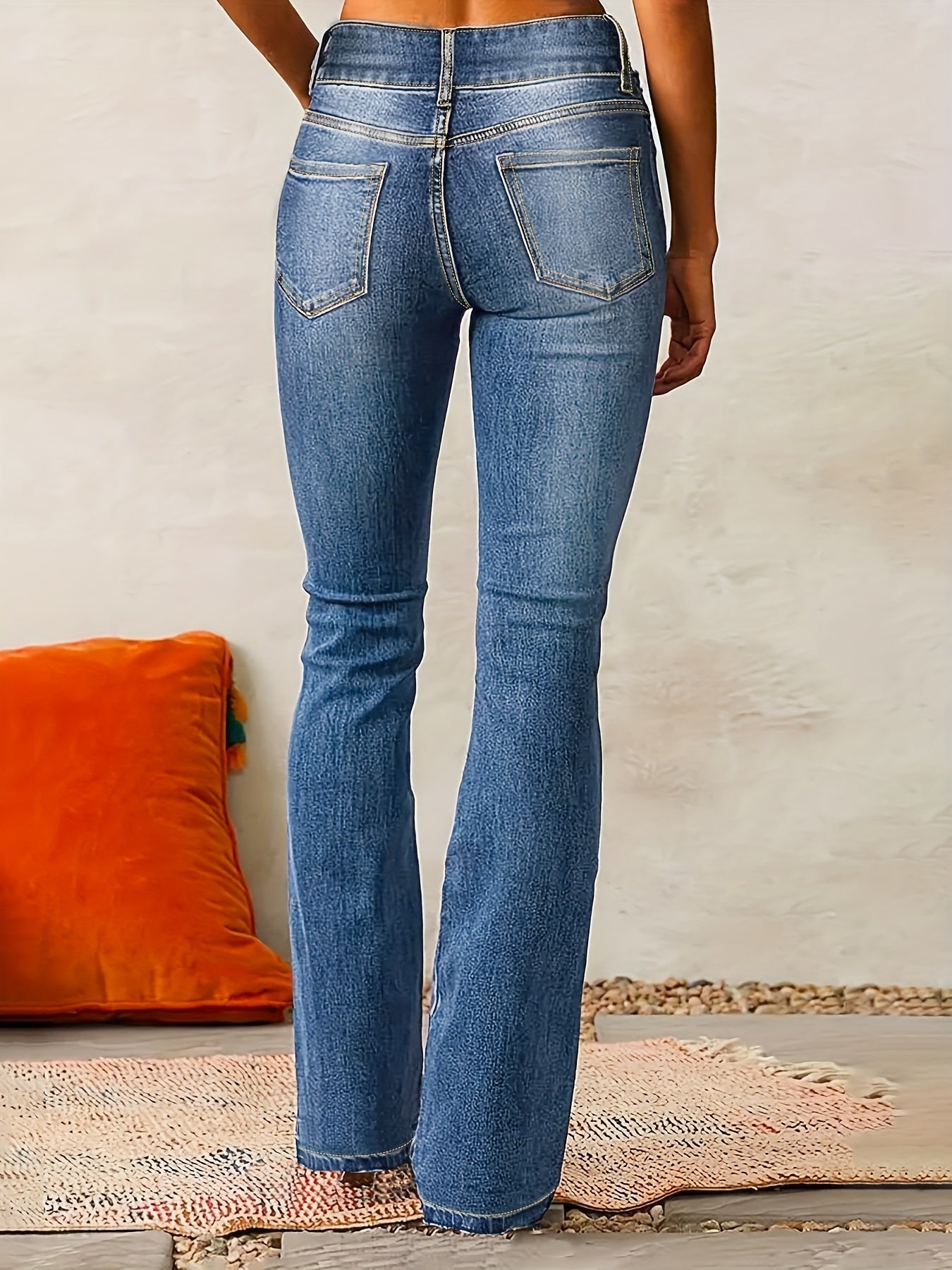 VIVIANA™ | Jeans acampanados de tiro alto stretch