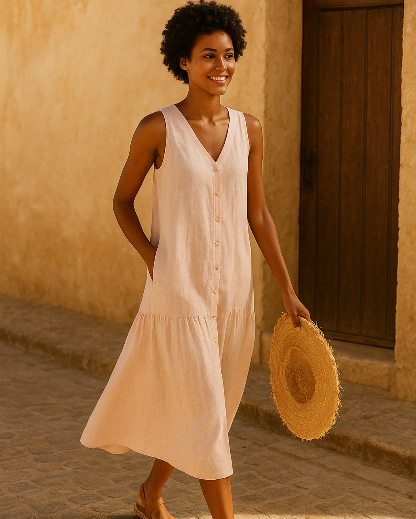 CARMEN™ | Vestido estampado en tejido ligero