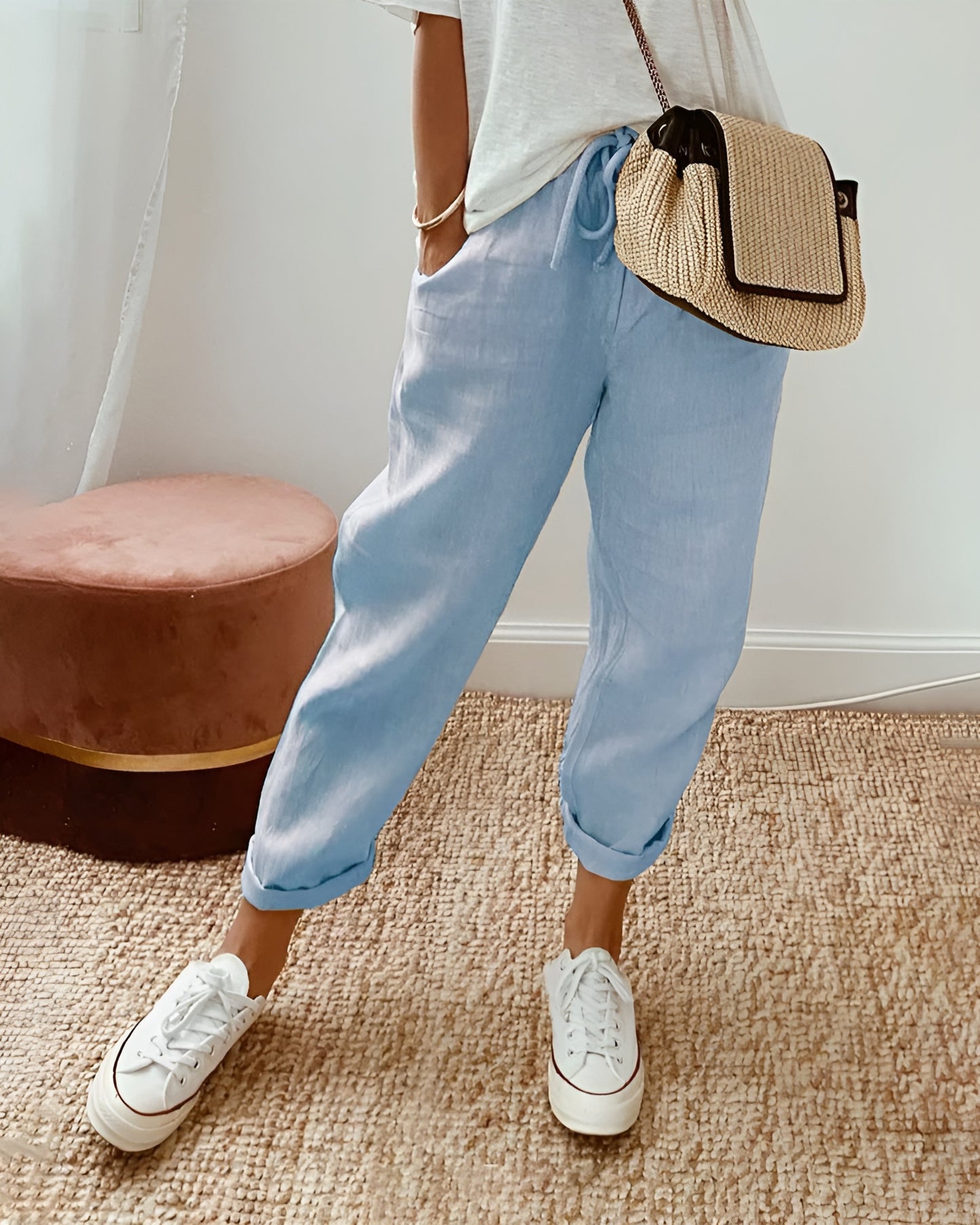PATRICIA™ | Pantalón de mujer fluido de lino