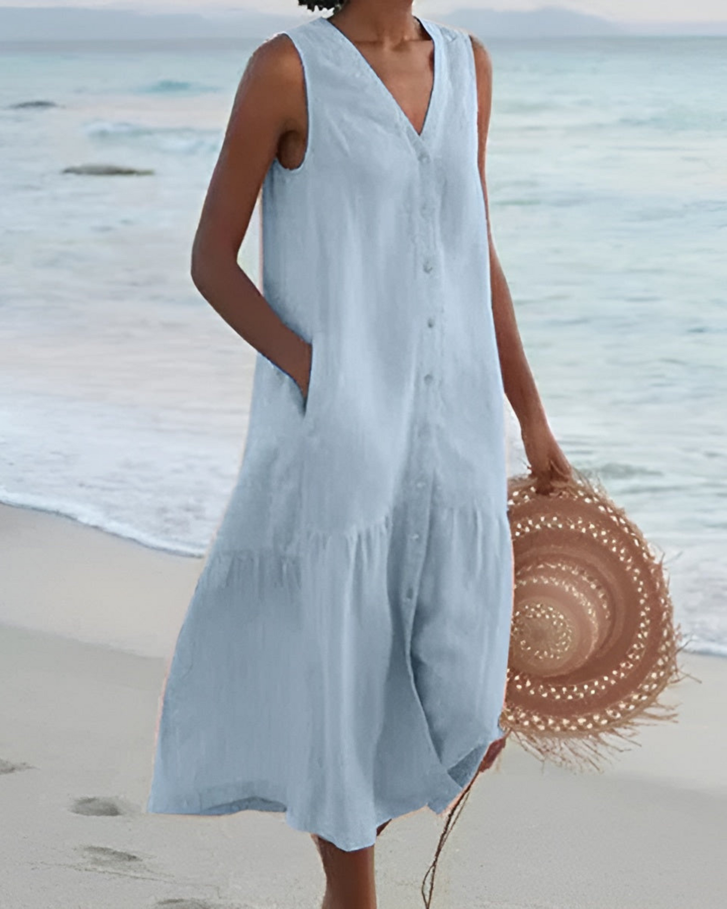 CARMEN™ | Vestido estampado en tejido ligero