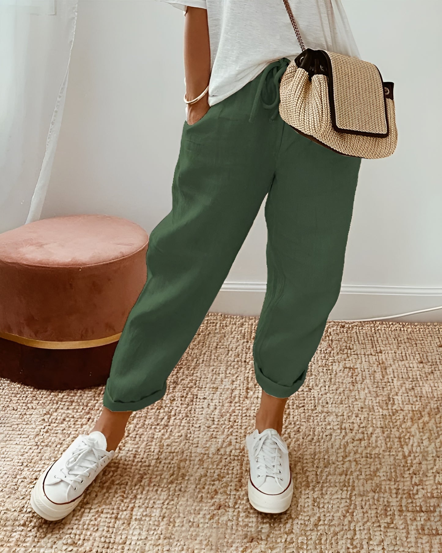PATRICIA™ | Pantalón de mujer fluido de lino