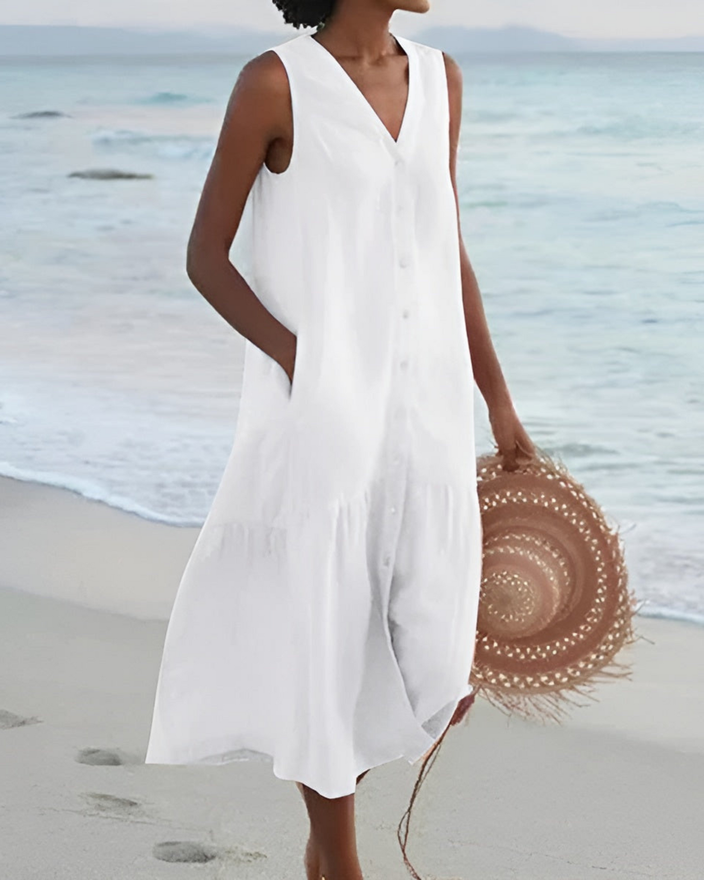 CARMEN™ | Vestido estampado en tejido ligero