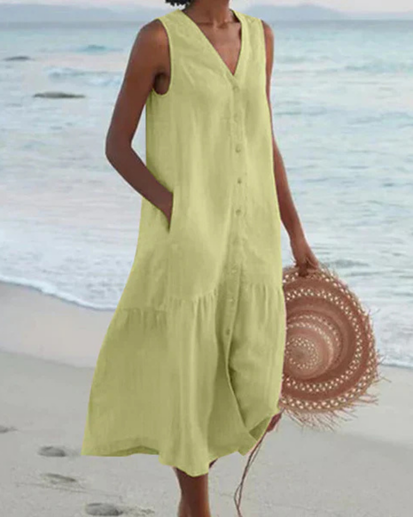 CARMEN™ | Vestido estampado en tejido ligero