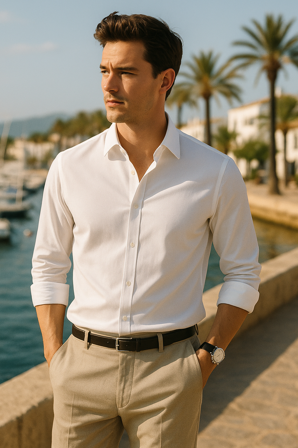 ANDRÉS™ | Camisa de hombre sin arrugas y con stretch
