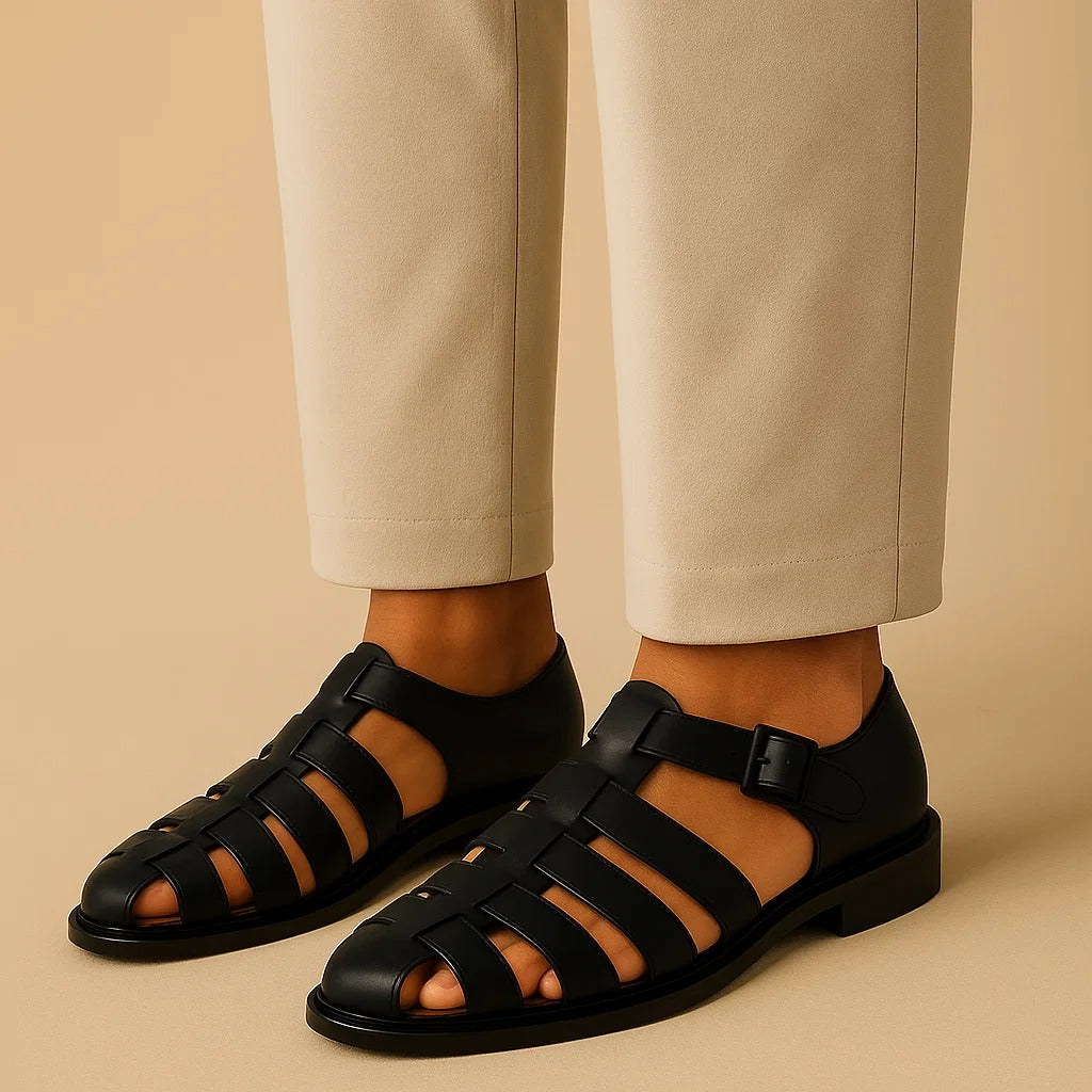 ADRIÁN™ | Zapatos de piel con hebilla ajustable