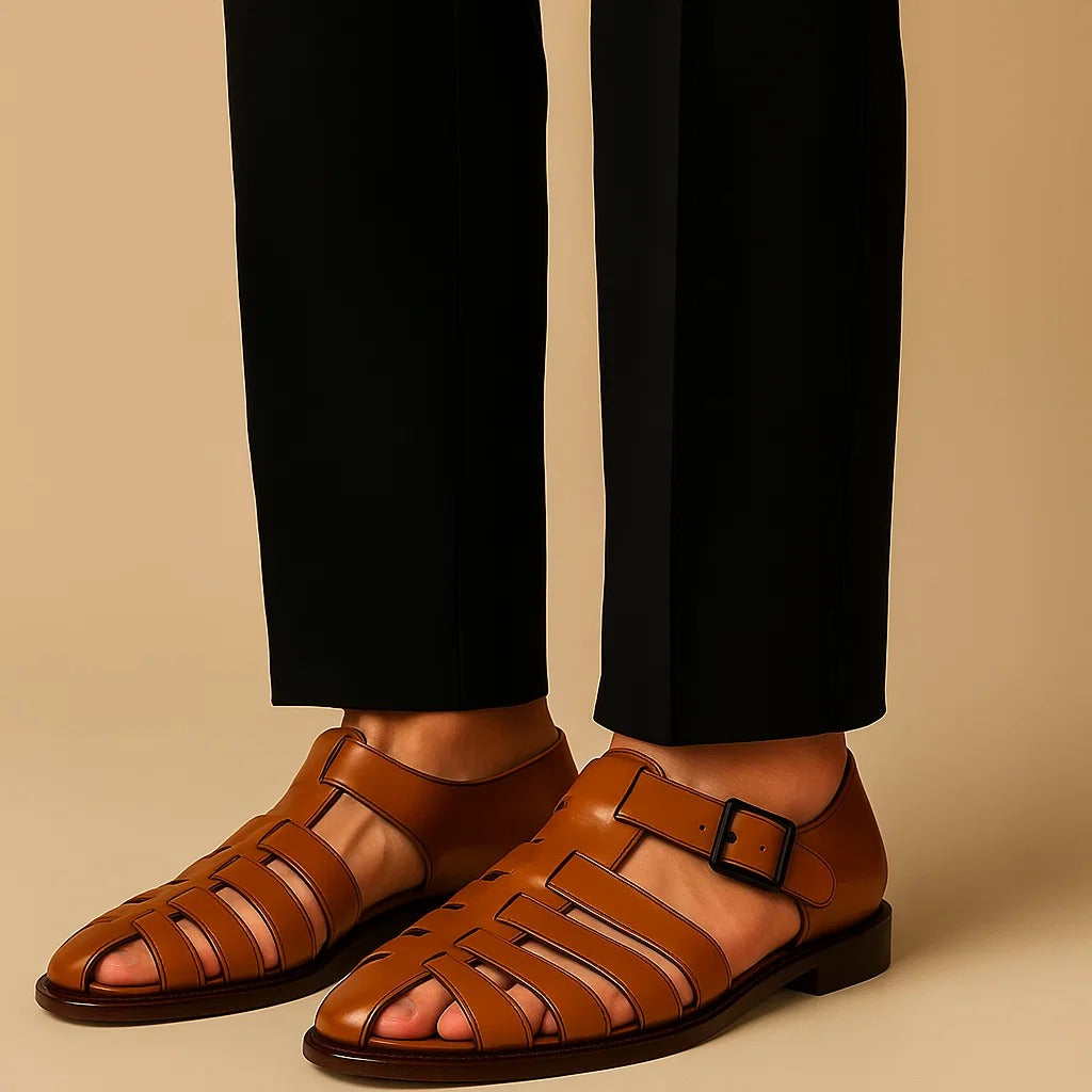 ADRIÁN™ | Zapatos de piel con hebilla ajustable