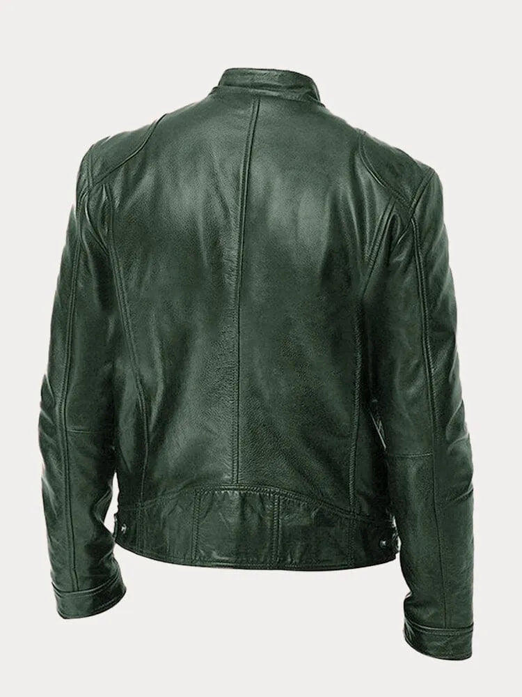 MARIO™ | Chaqueta de cuero clásica