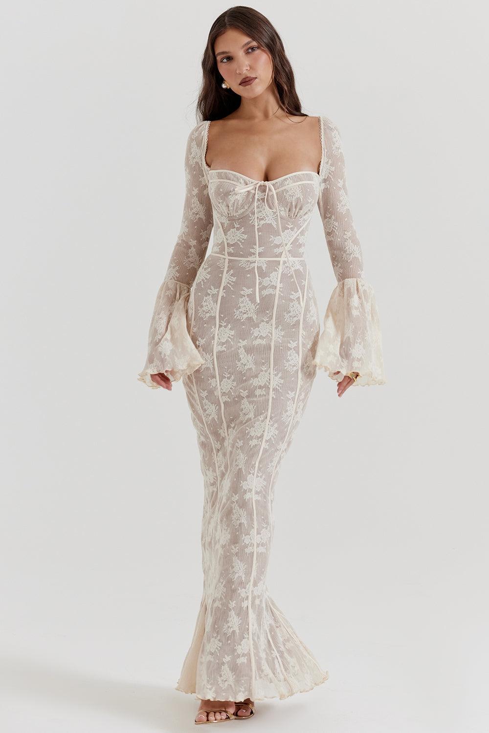 LUNA™ | Vestido de encaje con escote corazón