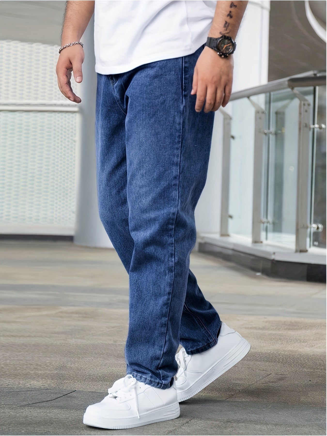 AARÓN™ | Jeans rectos de denim lavado
