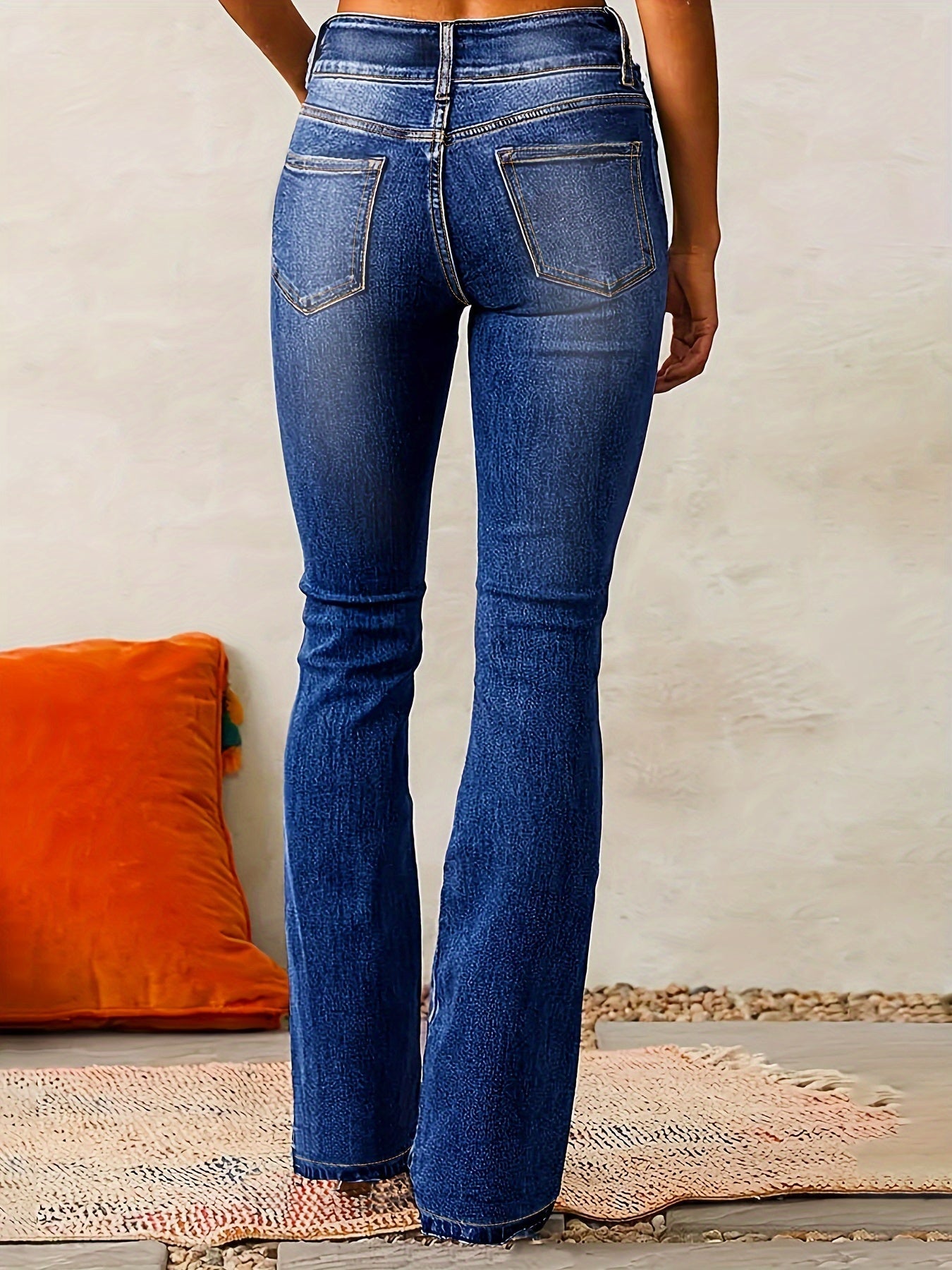 VIVIANA™ | Jeans acampanados de tiro alto stretch