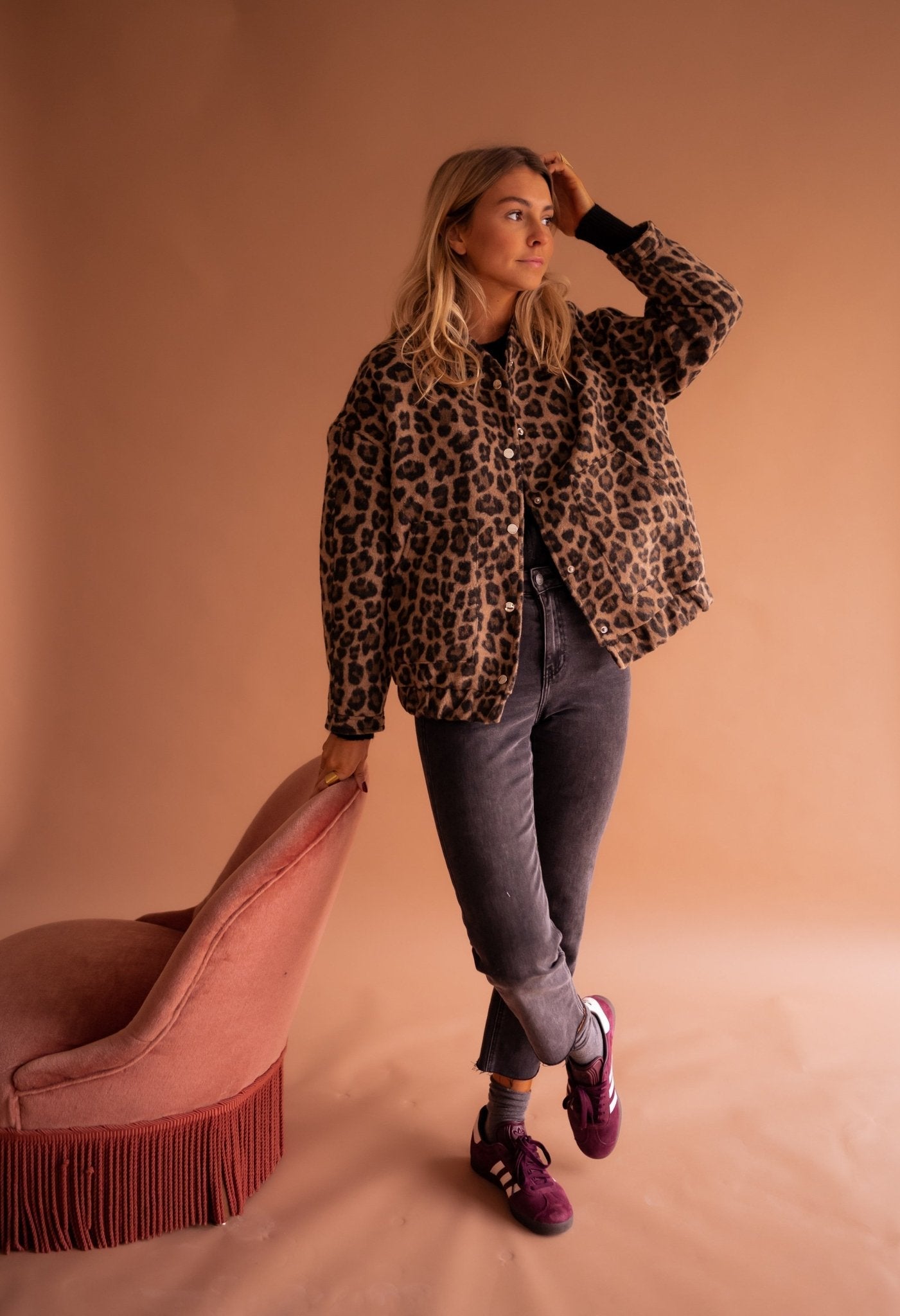 ESTRELLA™ | Chaqueta ligera con estampado leopardo