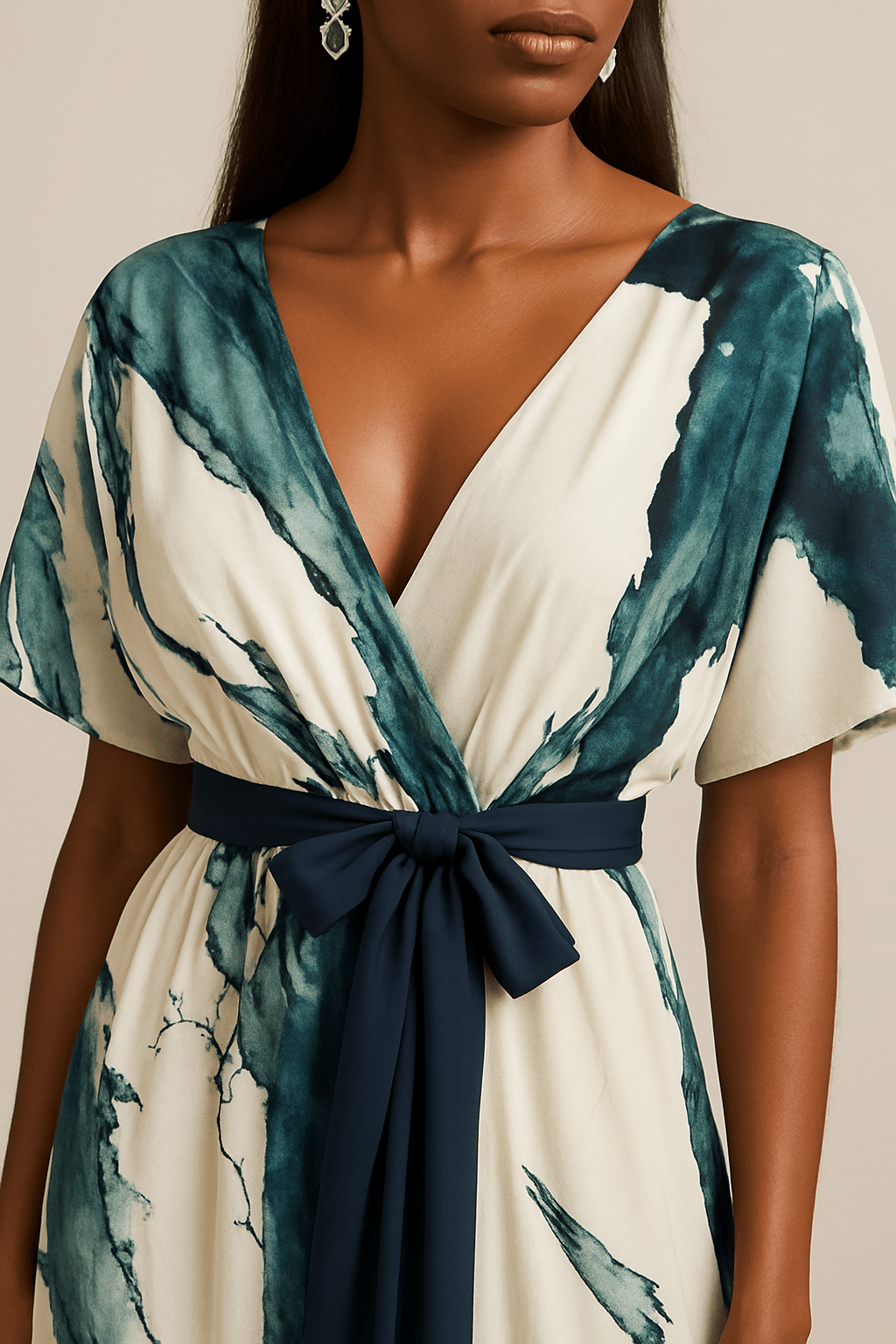 LARA™ | Vestido largo estampado acuarela