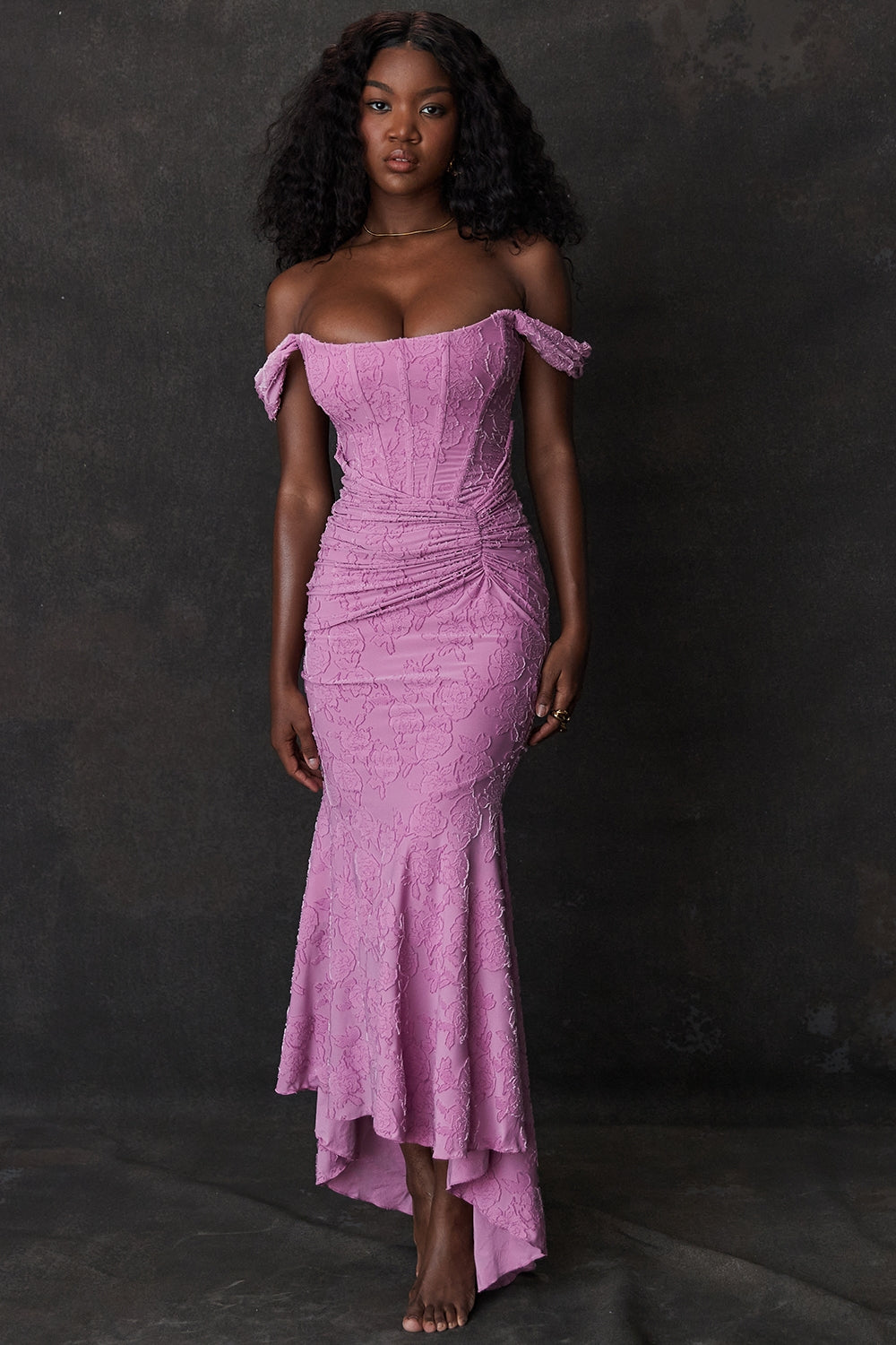 GABRIELA™ | Vestido corsé pastel con fruncido