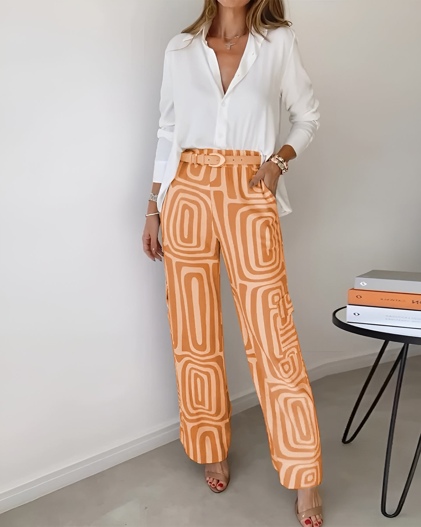 CATALINA™ | Pantalón recto minimalista en lino