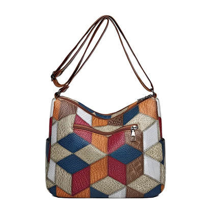 INES™ | Bolso de patchwork geométrico