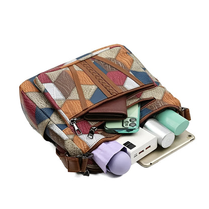 INES™ | Bolso de patchwork geométrico