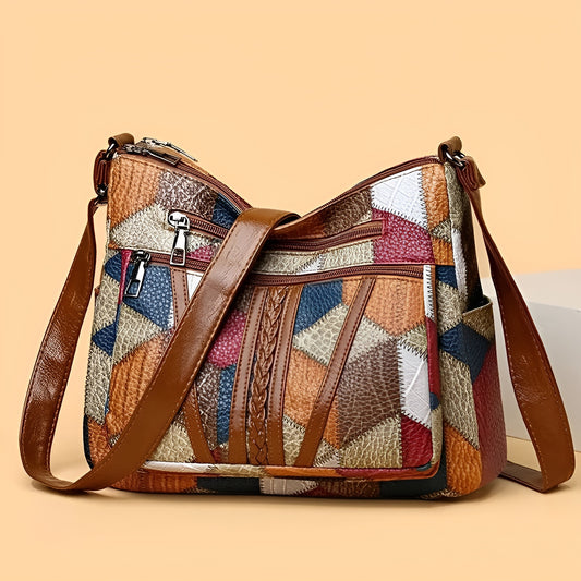 INES™ | Bolso de patchwork geométrico