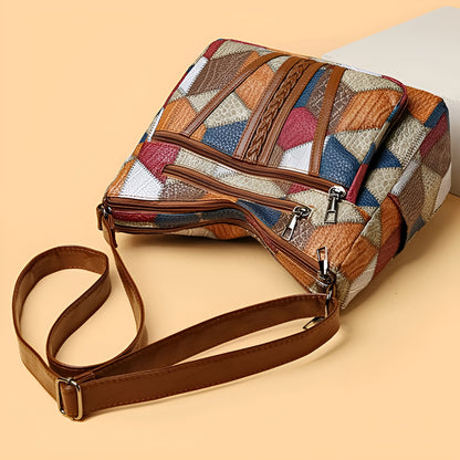 INES™ | Bolso de patchwork geométrico