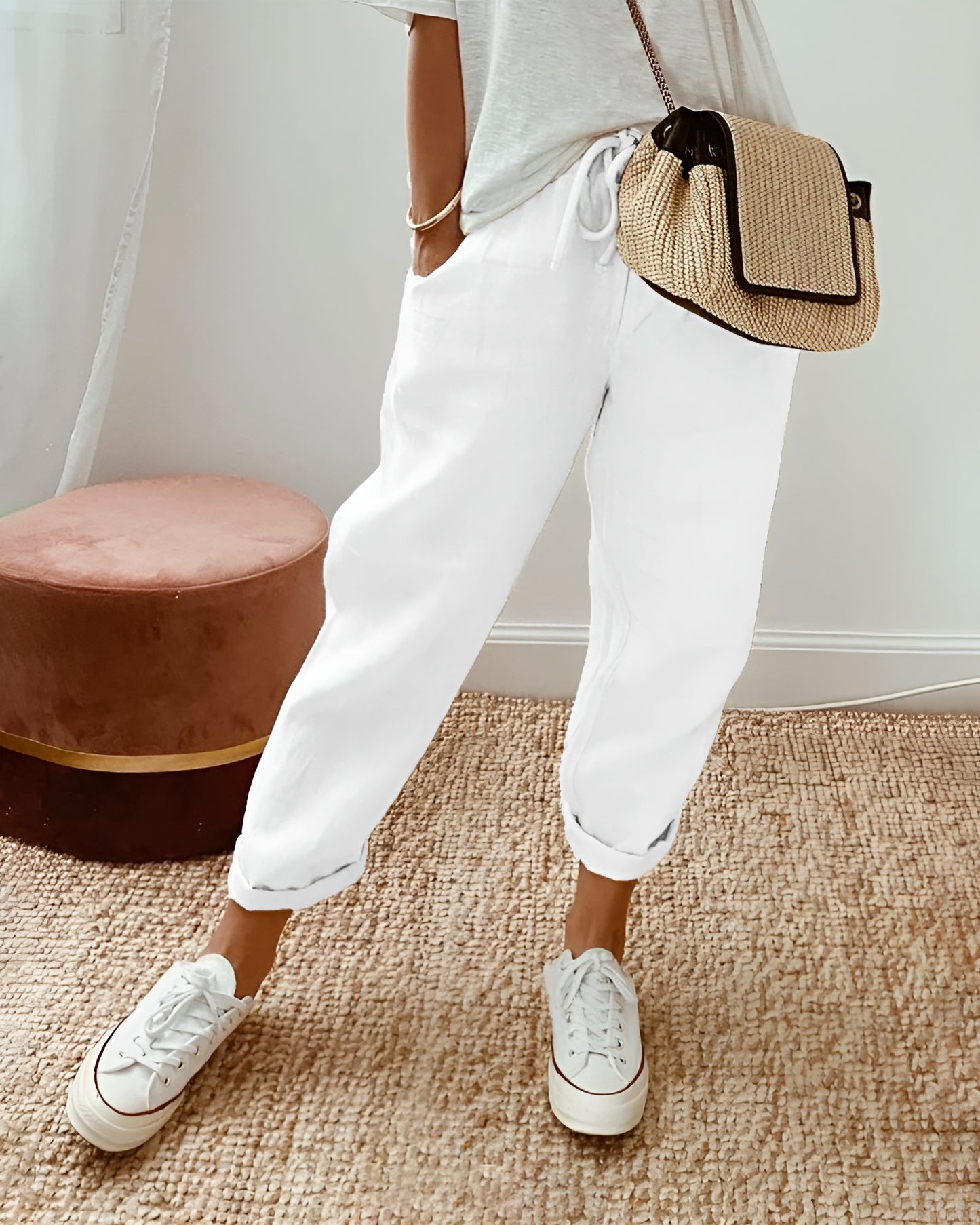PATRICIA™ | Pantalón de mujer fluido de lino