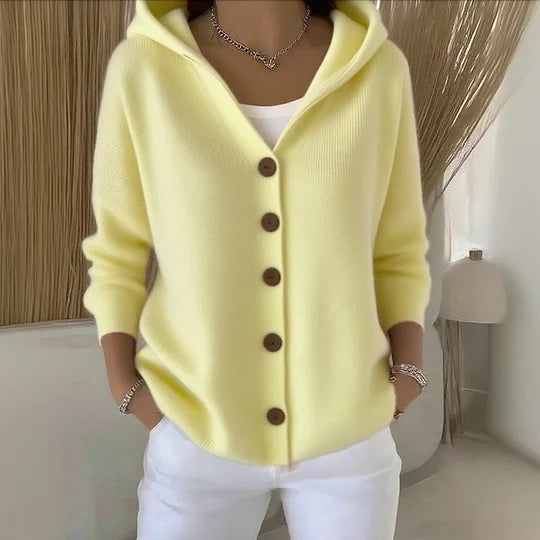 ANTONIA™ | Cárdigan de algodón con capucha