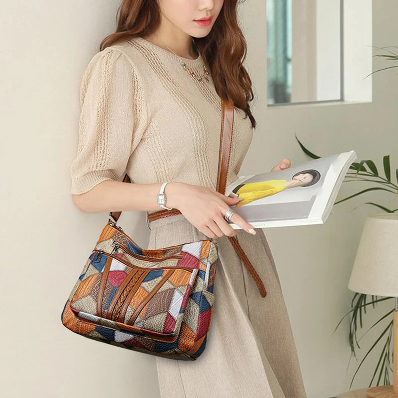 INES™ | Bolso de patchwork geométrico