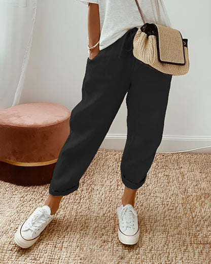 PATRICIA™ | Pantalón de mujer fluido de lino