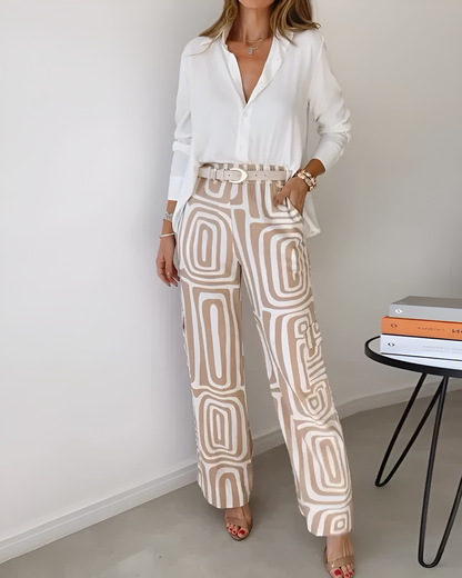 CATALINA™ | Pantalón recto minimalista en lino
