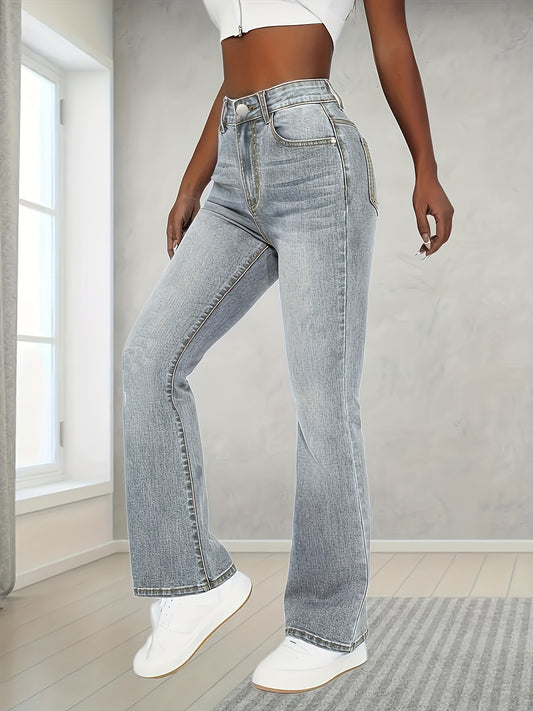 JOSEFINA™ | Pantalón vaquero recto de tiro alto