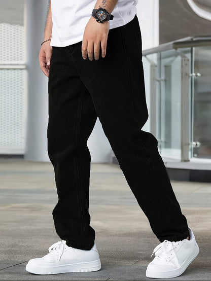 AARÓN™ | Jeans rectos de denim lavado