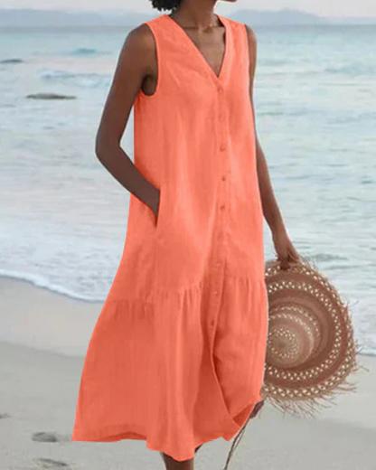 CARMEN™ | Vestido estampado en tejido ligero