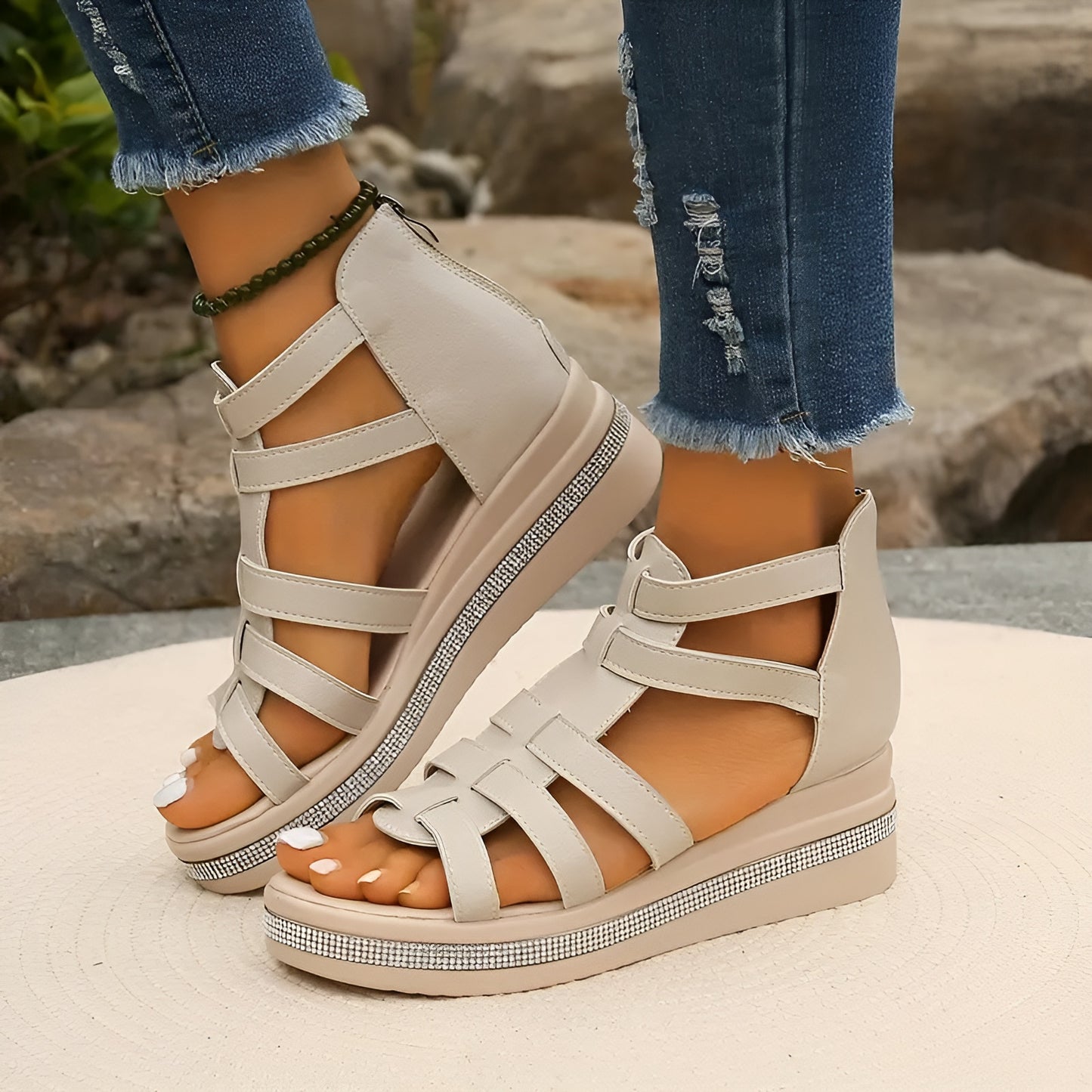 FERNANDA™ | Sandalias ortopédicas con plataforma ligera