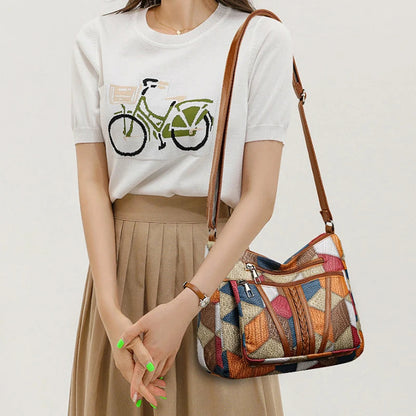 INES™ | Bolso de patchwork geométrico