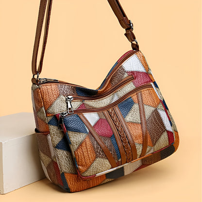 INES™ | Bolso de patchwork geométrico