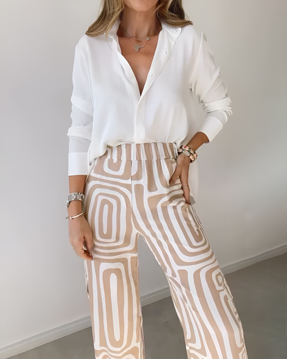CATALINA™ | Pantalón recto minimalista en lino