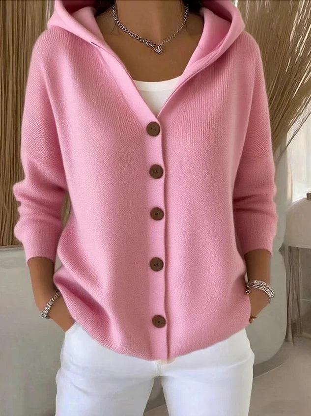 ANTONIA™ | Cárdigan de algodón con capucha