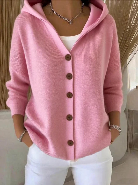 ANTONIA™ | Cárdigan de algodón con capucha