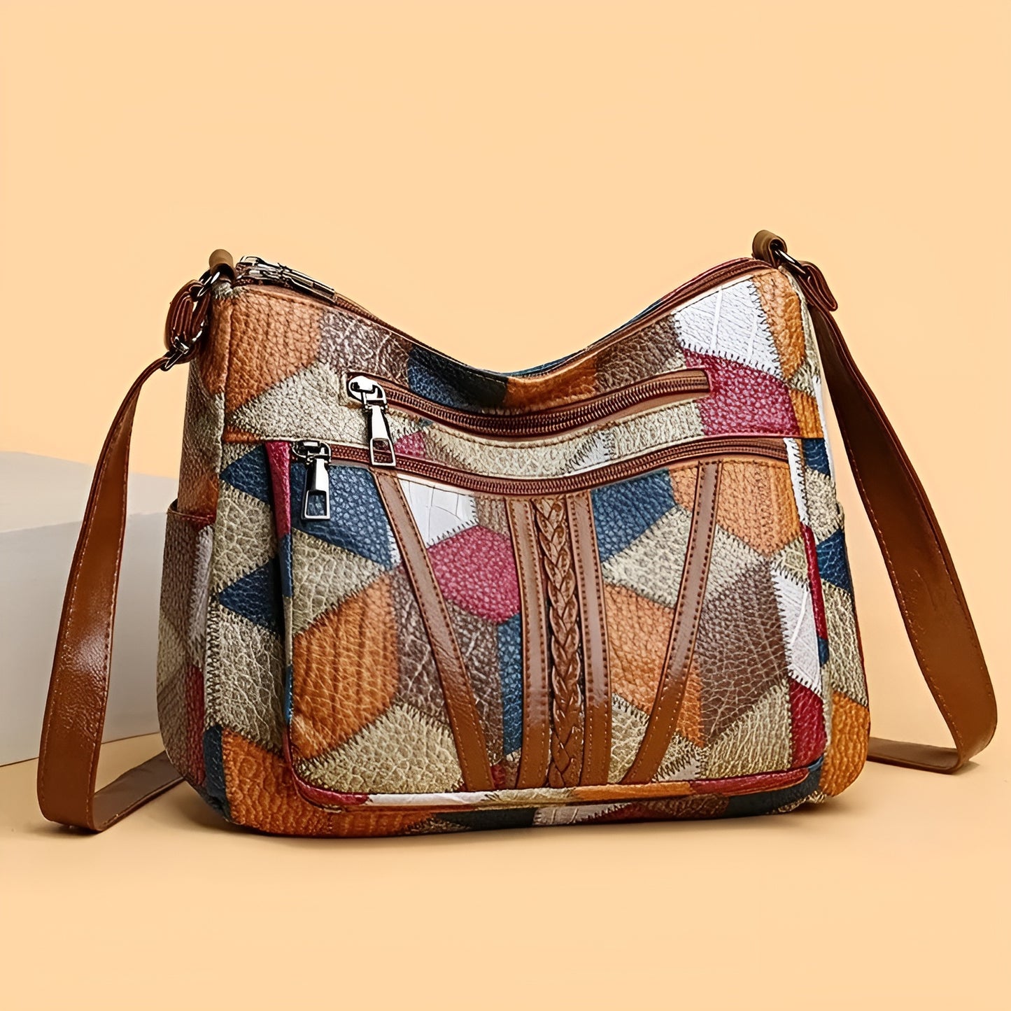 INES™ | Bolso de patchwork geométrico