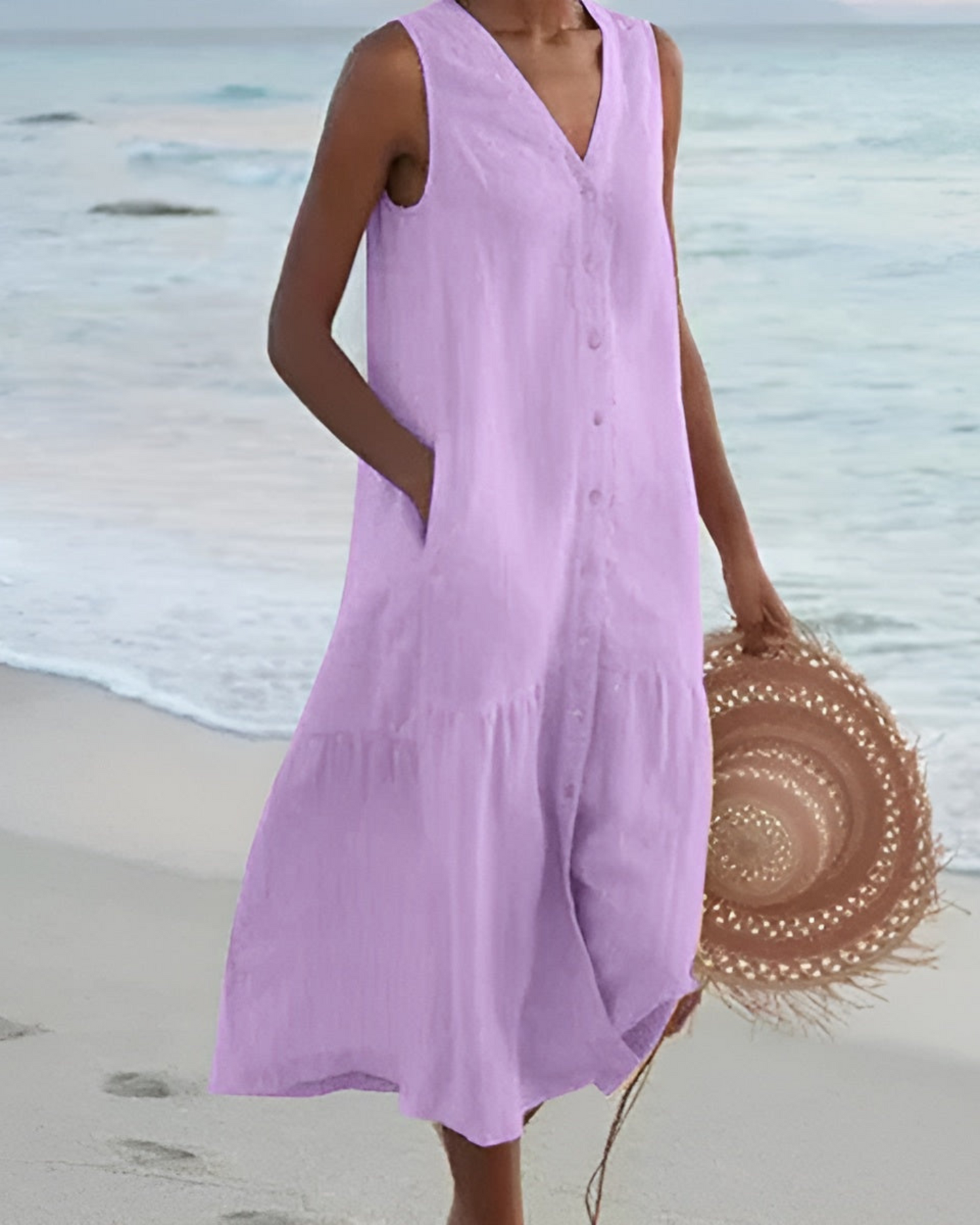 CARMEN™ | Vestido estampado en tejido ligero