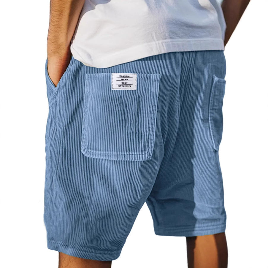 RAFAEL™ | Shorts de terciopelo con bolsillos
