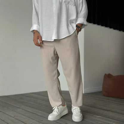 IVÁN™ | Pantalones rectos de lino ligeros