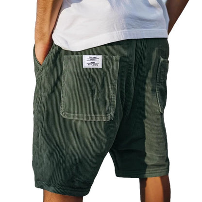 RAFAEL™ | Shorts de terciopelo con bolsillos