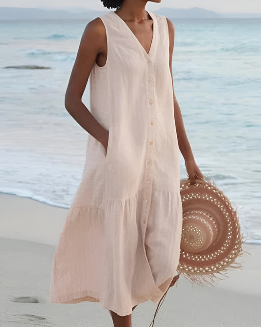 CARMEN™ | Vestido estampado en tejido ligero