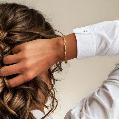 EUGENIA™ | Pulsera de acero inoxidable personalizada