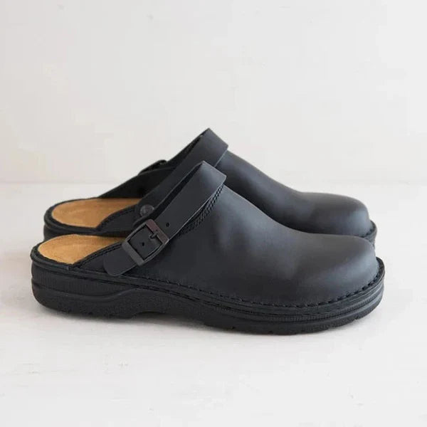 CARLOS™ | Zuecos clásicos con suela de madera