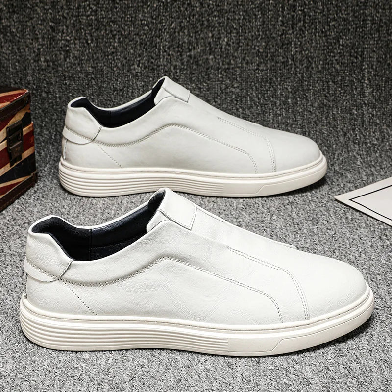 DAVID™ | Zapatillas de piel sin cordones