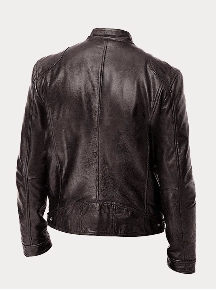 MARIO™ | Chaqueta de cuero clásica