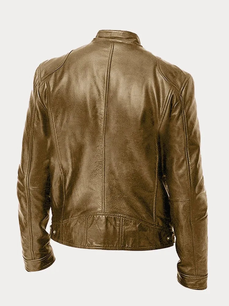 MARIO™ | Chaqueta de cuero clásica