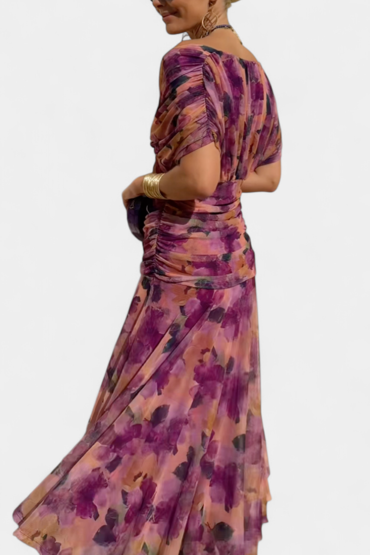 ROSARIO™ | Vestido largo con estampado floral