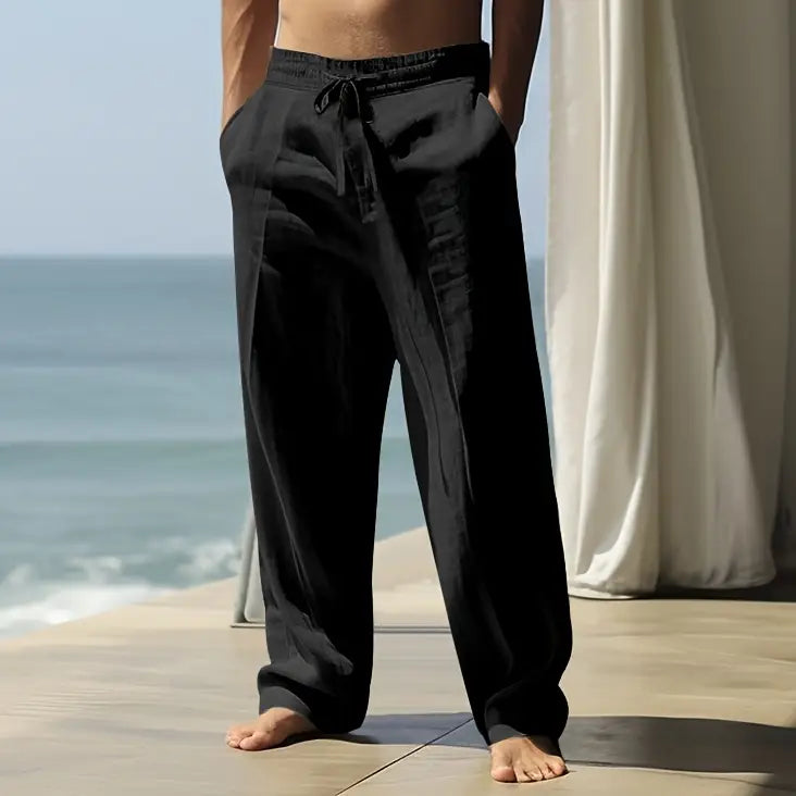 JUAN™ | Pantalón de lino con cintura ajustable