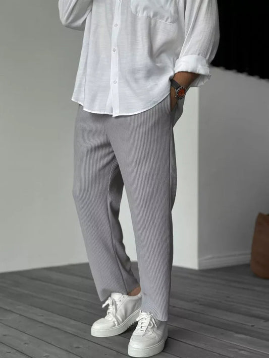 IVÁN™ | Pantalones rectos de lino ligeros